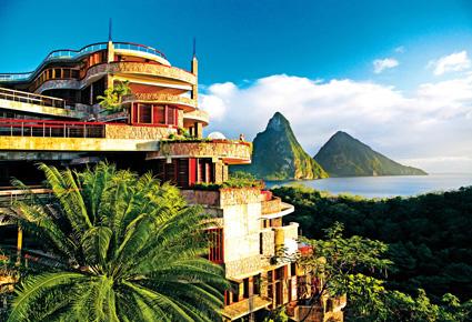 Jade Mountain Stlucia أفخر مراكز الاسترخاء الكاريبي